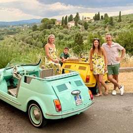 Tour di Firenze in Fiat 500 d'epoca, privato e con Fiesole