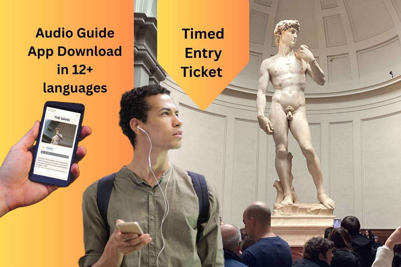 Firenze: Bigli con ingresso programmato al David di Michelangelo & eBook