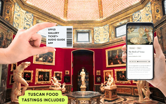 Biglietto Uffizi con audioguida su app e orario riservato