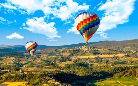 Volo in mongolfiera in Toscana