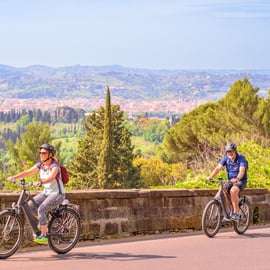 Firenze: Tour in E-Bike di Fiesole con degustazione di olio d'oliva