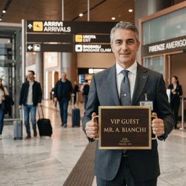Transfer privato dall'aeroporto di Firenze al centro città