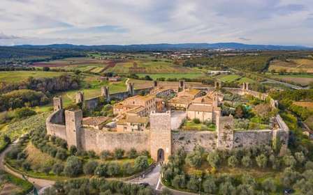 Firenze: Monteriggioni e Val d'Orcia Degustazione di vini opzionale
