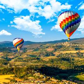 Volo in mongolfiera in Toscana