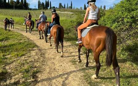Tour a cavallo con vino da Firenze