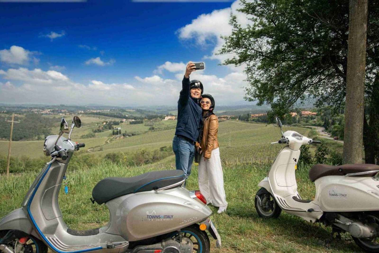 Tour di un giorno in Toscana in Vespa nella regione vinicola del Chianti