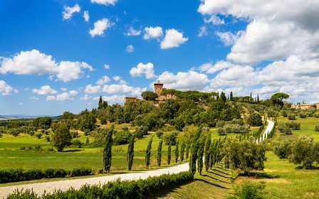 Tour della Val d'Orcia da Firenze con pranzo e vino