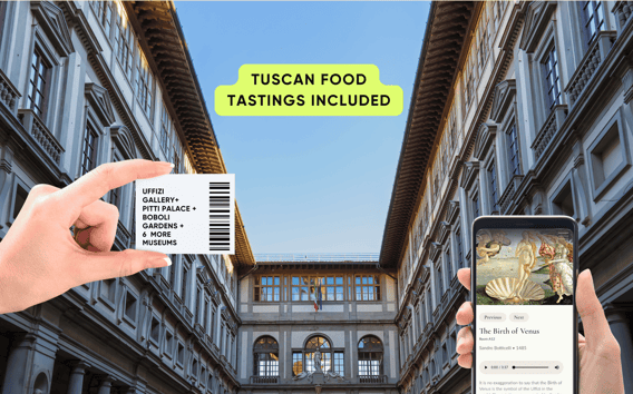 Firenze: Uffizi, Palazzo Pitti e Boboli: biglietto combinato di 5 giorni