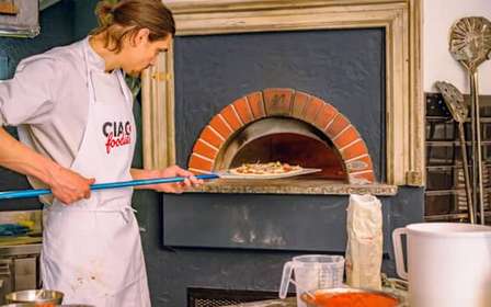 Firenze: Esperienza di pizza e gelato con vino illimitato