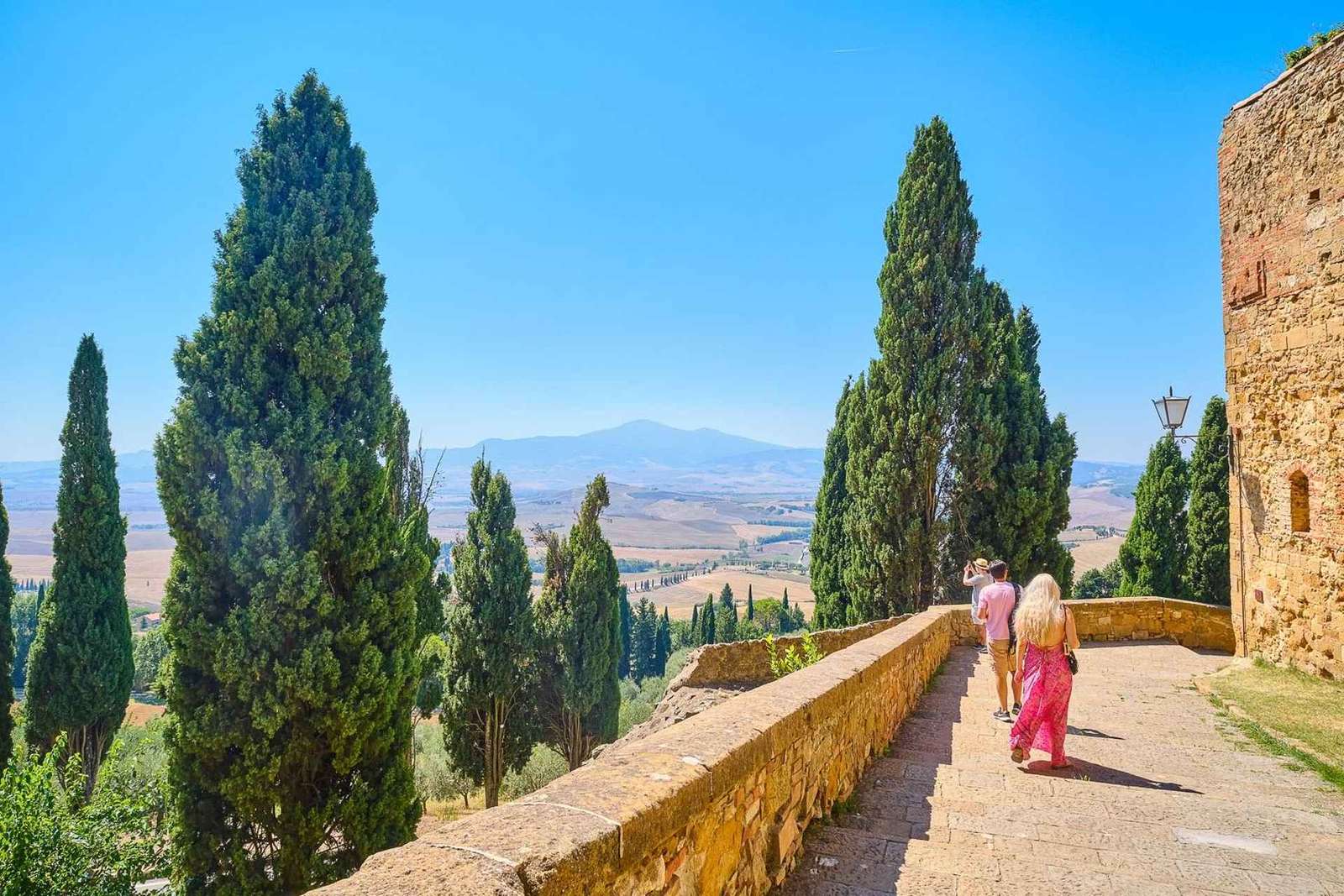 Da Firenze: Tour della Val d'Orcia con degustazione di vini