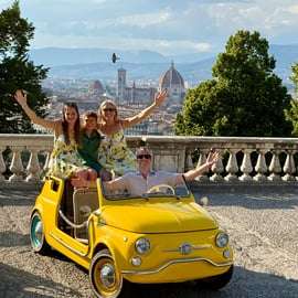 Tour di Firenze in Fiat 500 d'epoca, privato e con Fiesole
