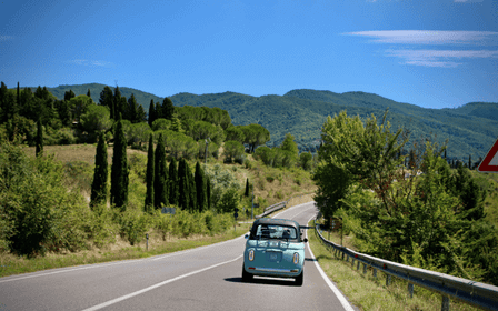 Firenze: tour in Fiat E-Car nel Chianti con degustazione di vini e pranzo