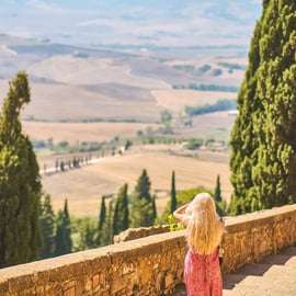 Firenze: Valle dell'Orcia, Montalcino, Pienza con pranzo e vino