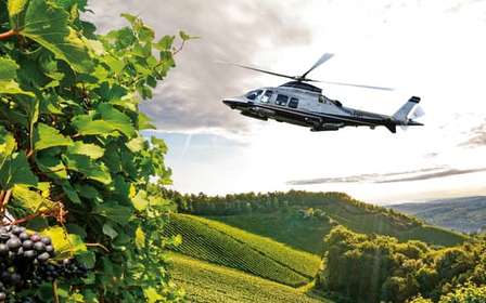 Tour del vino in elicottero nella regione del Chianti