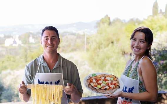 Firenze: Corso di pizza e gelato in una fattoria toscana
