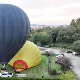 Volo in mongolfiera sul Chianti, con prosecco
